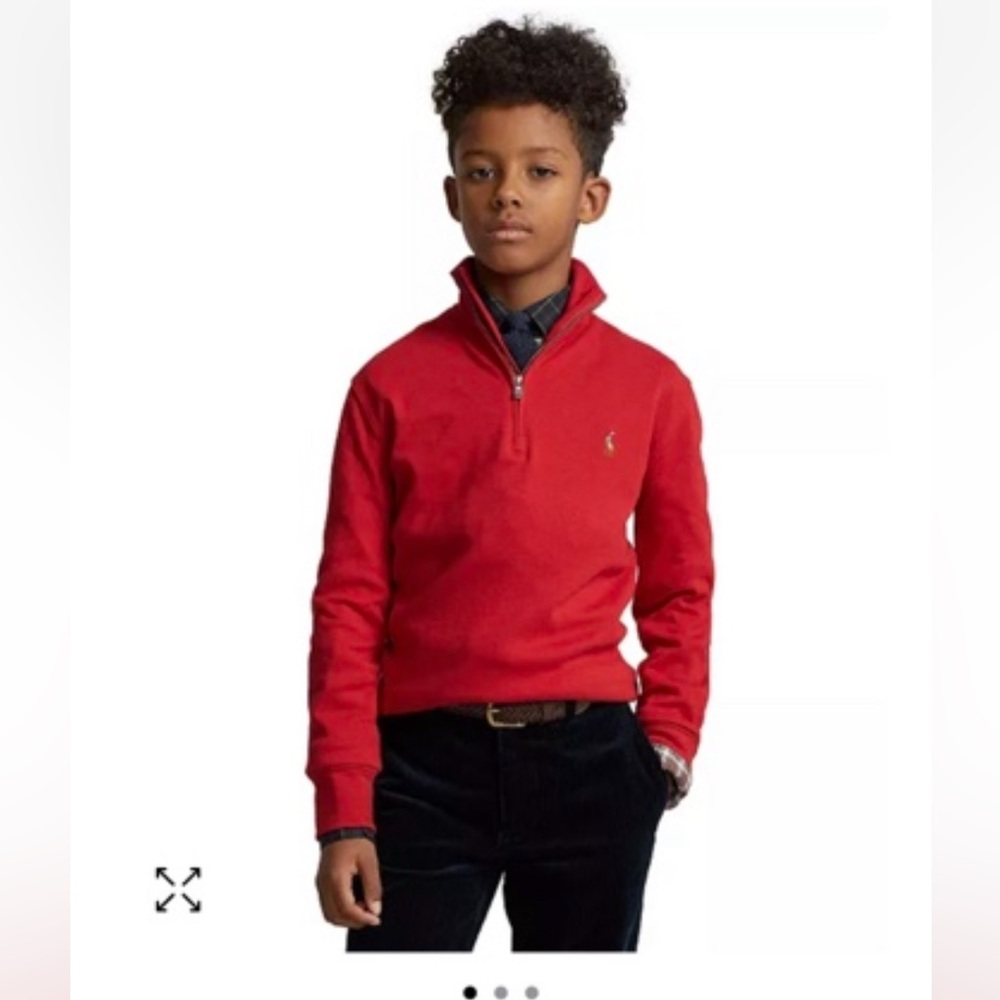 EUC- boys Ralph Lauren 1/4 zip M